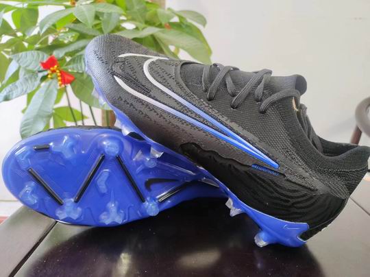 Nike Football Shoes Black Blue-64